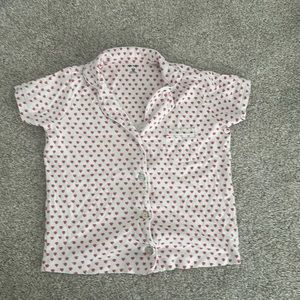 Pink heart Roller Rabbit Pj Top